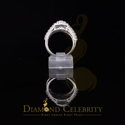 DiamondCelebritees 3.20ct Cubic Zirconia White Silver Womens Round Bridal Womens Ring Size 7