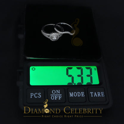 DiamondCelebritees 1.20CT Wedding White Ring For Women 925 Sterling Silver Cubic Zirconia Size 7