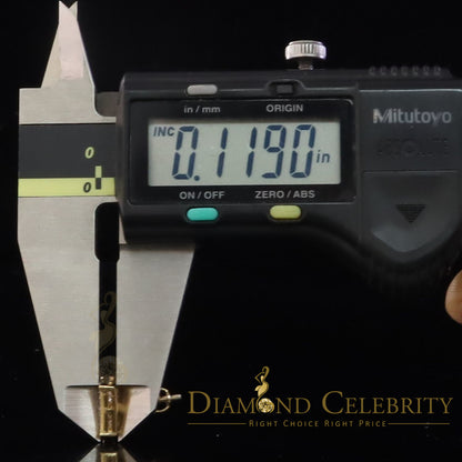 DiamondCelebritees 925 Sterling Silver 0.25ct Diamond Yellow Stud Men's/ Women's Earrings