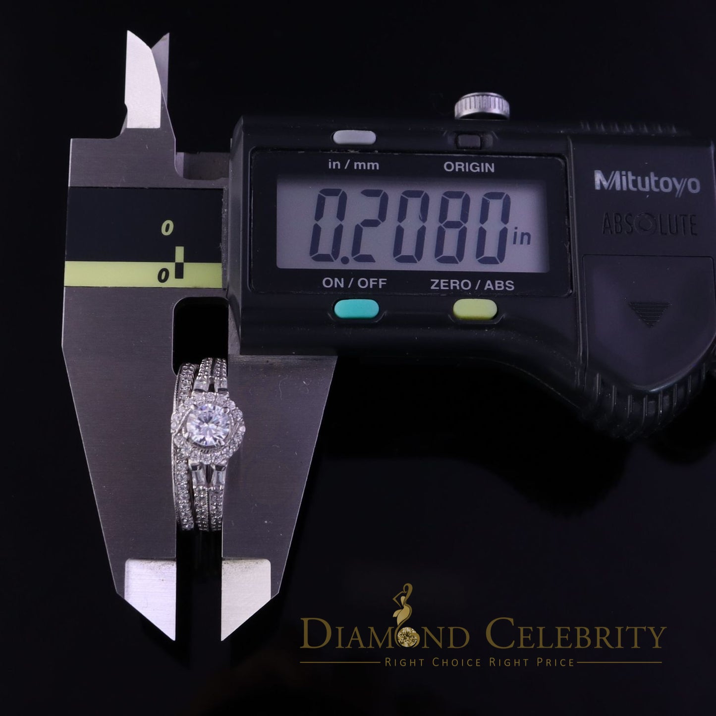 DiamondCelebritees 1.75ct Cubic Zirconia 925 White Silver Men;s/Womens Round Bridal Ring Size 7