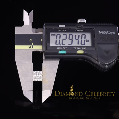 DiamondCelebritees  925 White Sterling Silver 0.74ct Cubic Zirconia Square Women's Stud Earrings