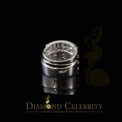 DiamondCelebritees 925 Sterling White Silver Square 5.0ct Cubic Zirconia Bridal Womens Ring Size 8