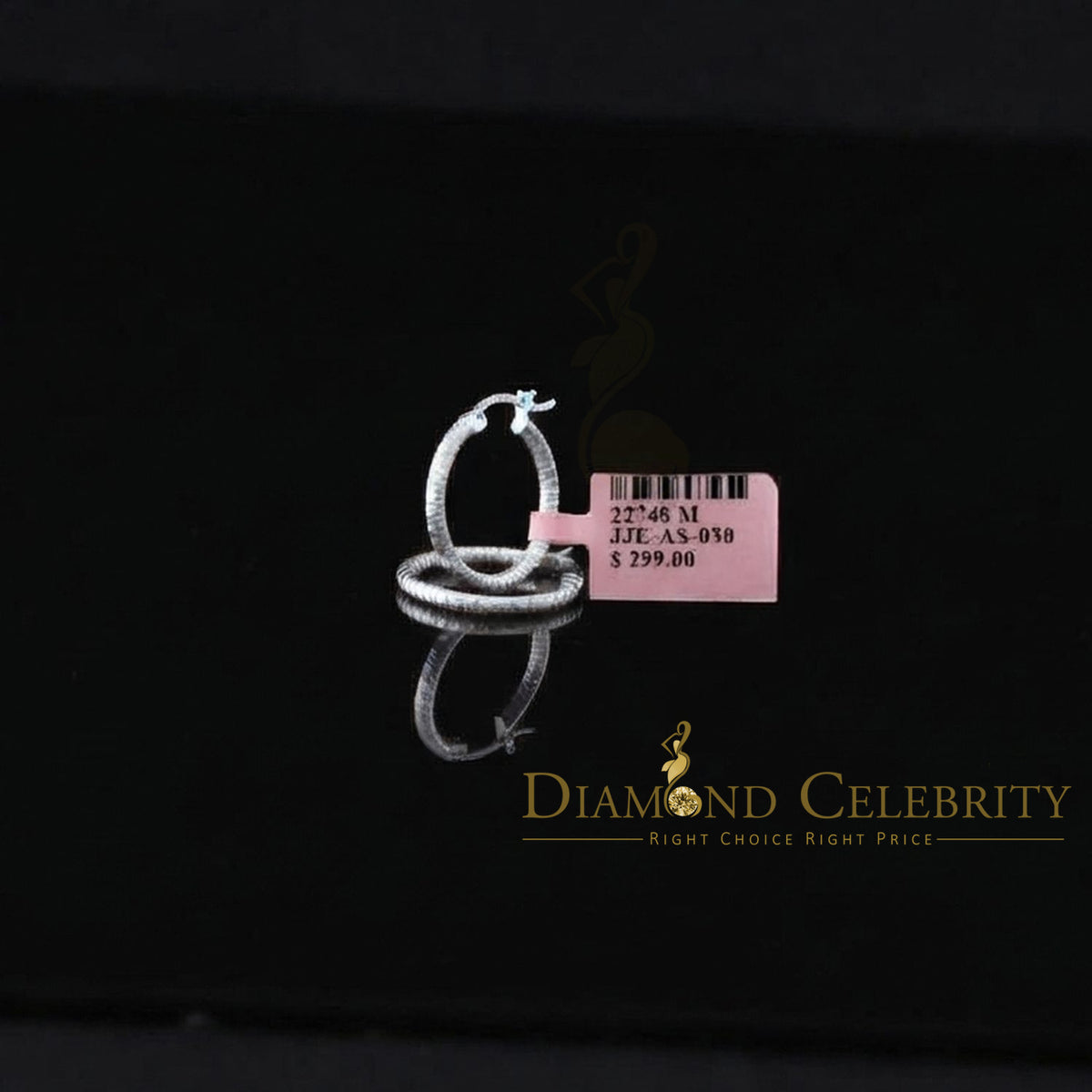 925 Silver Snake Chain Pattern Ribbed Textured Diamond Cut 19mm Hoop Earrings