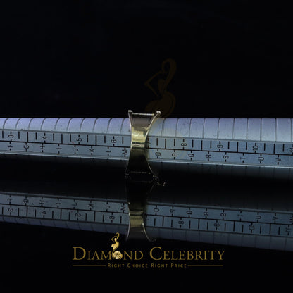 DiamondCelebritees 925 Sterling Yellow Silver Square Cubic Zirconia 3.45ct Womens Ring Size 7