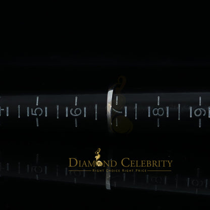 DiamondCelebritees 0.50ct Cubic Zirconia Sterling White Silver Round Engagement Women's Ring Size 7