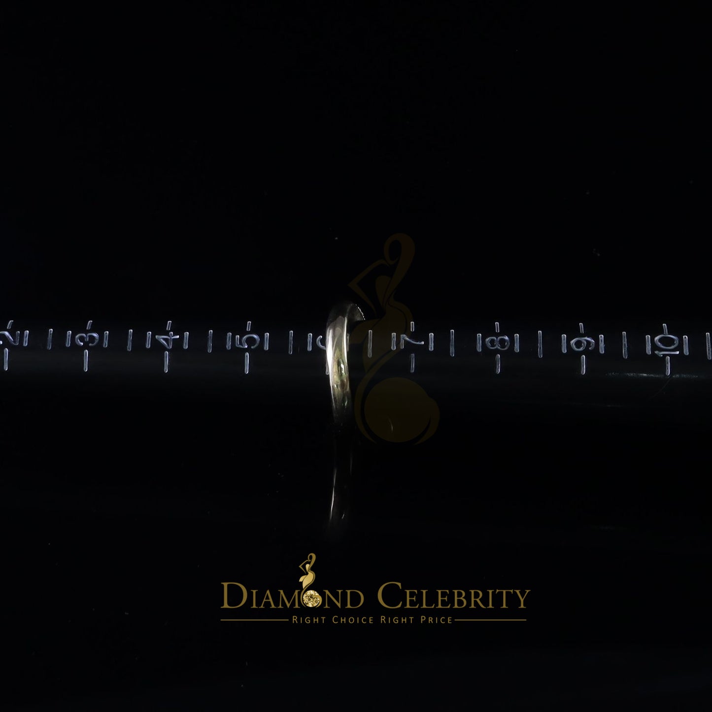 DiamondCelebritees 1.00ct Cubic Zirconia Yellow Sterling 925 Silver Women Engagement Rings Size 6