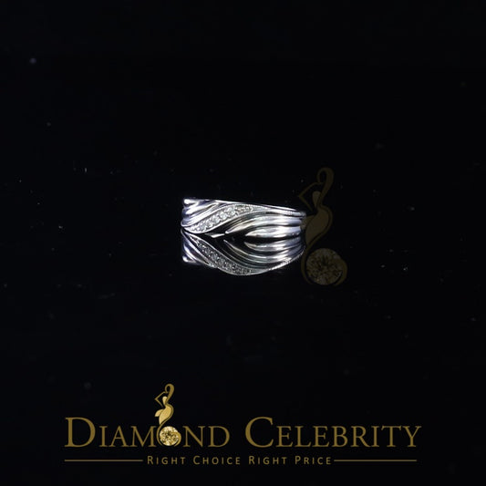 DiamondCelebritees 0.10ct White 925 Sterling Silver Shiny Cubic Zirconia Promise Womens Ring Size 6