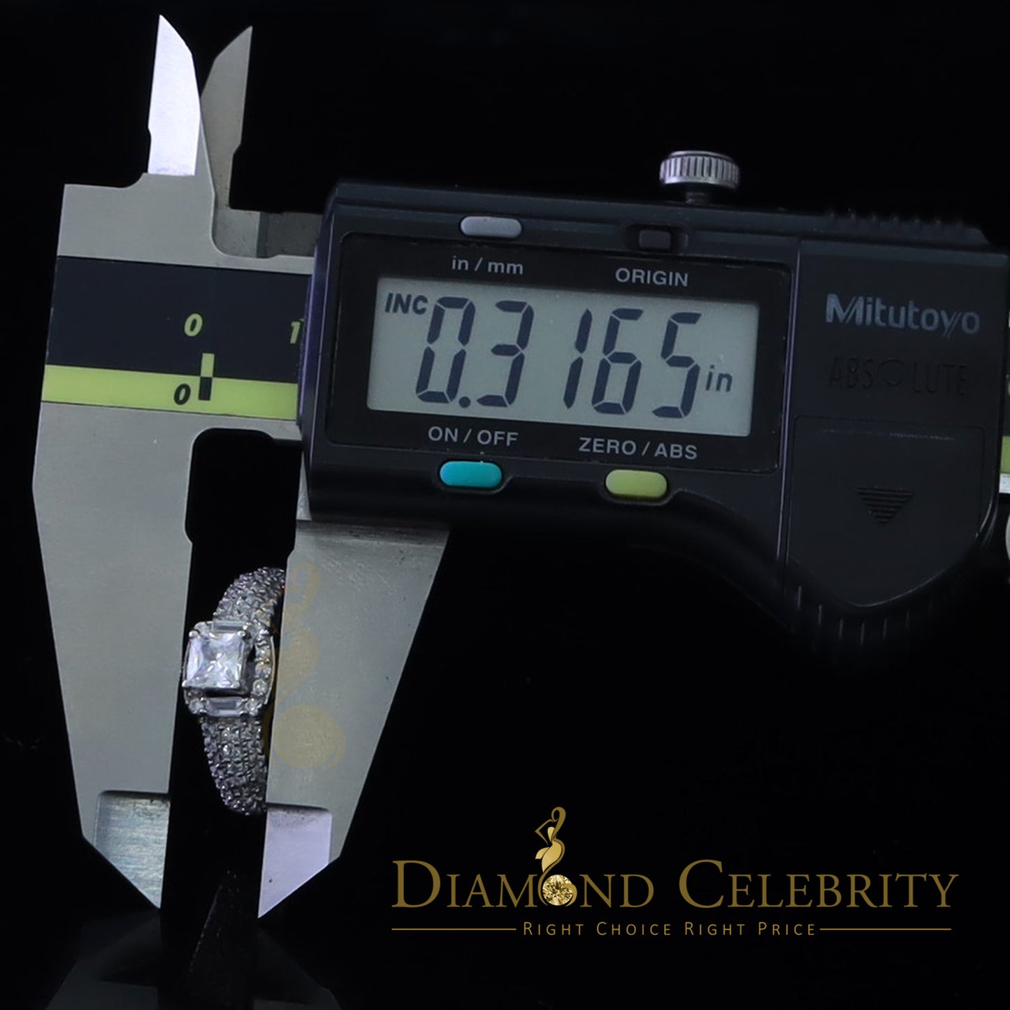 DiamondCelebritees 925 Sterling White Silver 2.50ct Cubic Zirconia Square Wedding Women's Ring SZ 7