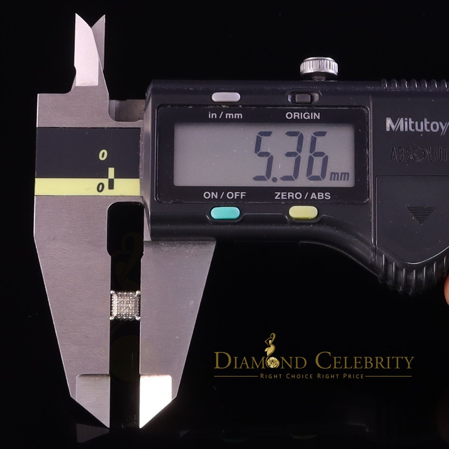 DiamondCelebritees Aretes Para Hombre 0.05ct Diamond 925 Silver Women & Men Square White Earrings