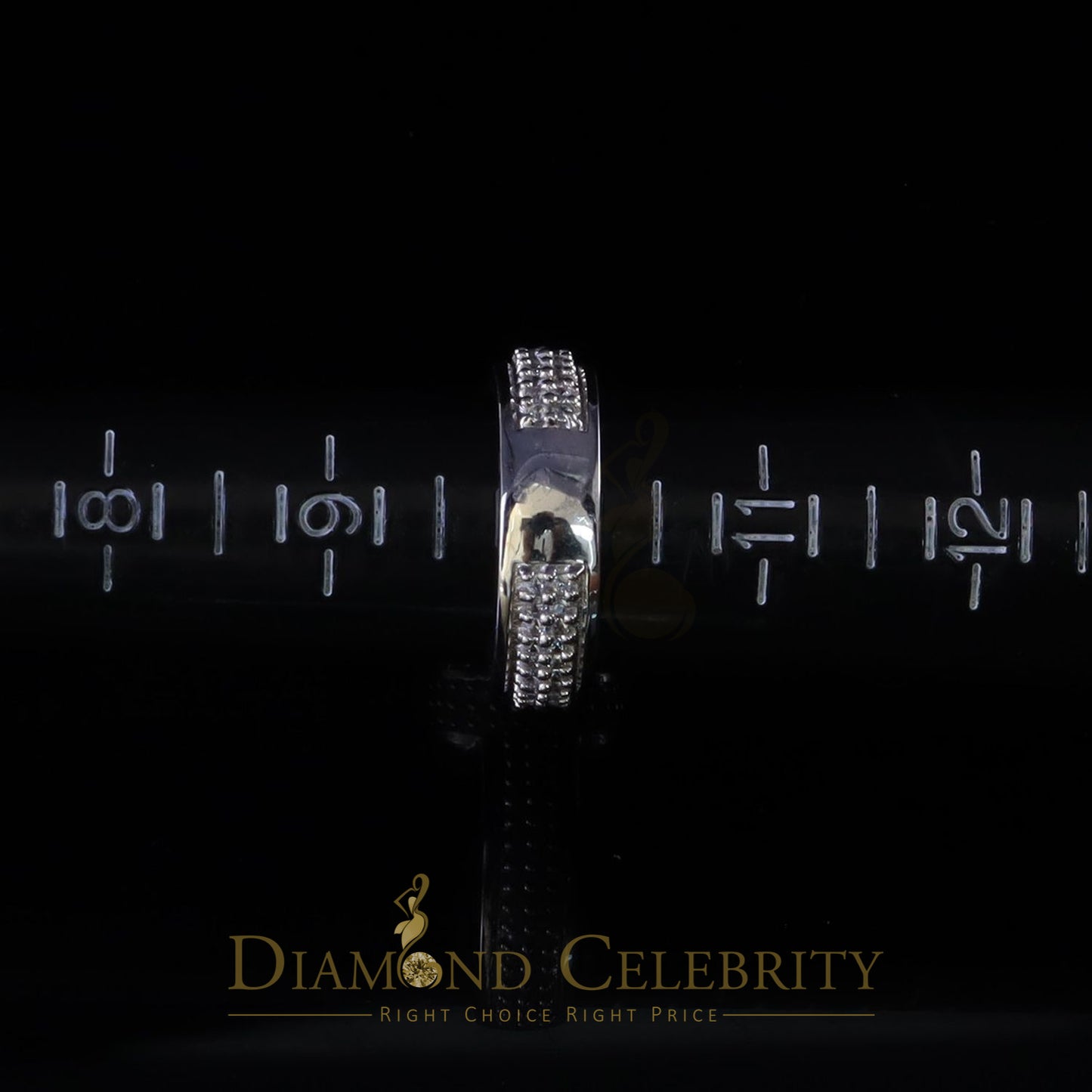 DiamondCelebritees White Cubic Zirconia 5.20ct Hip Hop Rapper Engagement Rings For Men Size 10