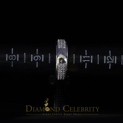 DiamondCelebritees White Cubic Zirconia 5.20ct Hip Hop Rapper Engagement Rings For Men Size 10