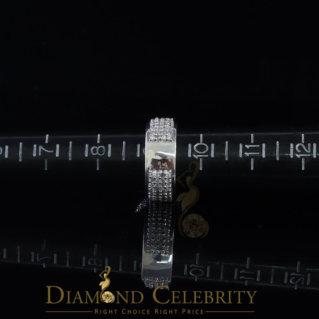 DiamondCelebritees 925 Sterling Silver 9.00ct White Cubic Zirconia Womens Engagement Ring Size 9