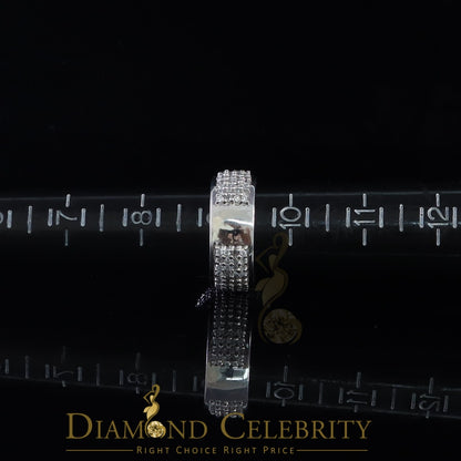 DiamondCelebritees 925 Sterling Silver 9.00ct White Cubic Zirconia Womens Engagement Ring Size 9