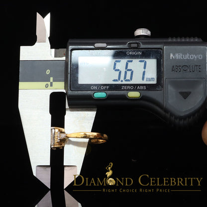 DiamondCelebritees 3.00CT Women 925 Silver Yellow VVS D Moissanite Emerald-cut Engagement Ring SZ 7