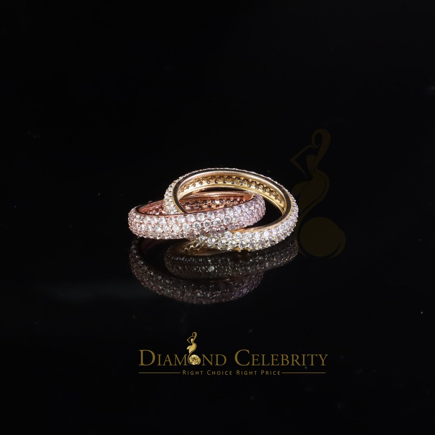 DiamondCelebritees 925 Silver White Round Brilliant Cubic Zirconia With Womens Emerald Ring Size 6