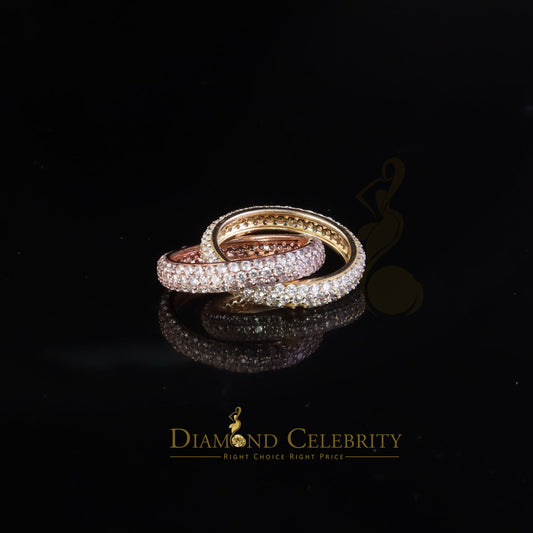 DiamondCelebritees 925 Silver White Round Brilliant Cubic Zirconia With Womens Emerald Ring Size 6