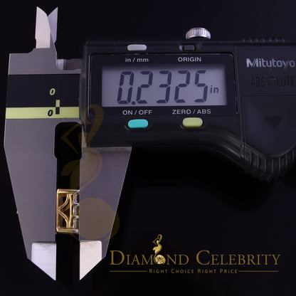 DiamondCelebritees 0.50ct Diamond 925 Sterling Silver Yellow For Men's / Women's Square Earrings
