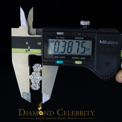 DiamondCelebritees 925Sterling Yellow Silver Floral-Shaped Cubic Zirconia 3.50ct Womens Ring SZ 7.5