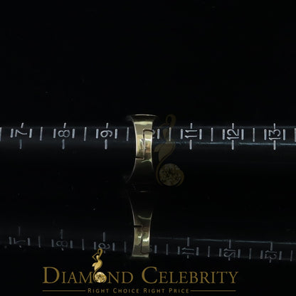 DiamondCelebritees Men's Yellow 925 Sterling Silver 1.80ct Round Cubic Zirconia Ring Size 8