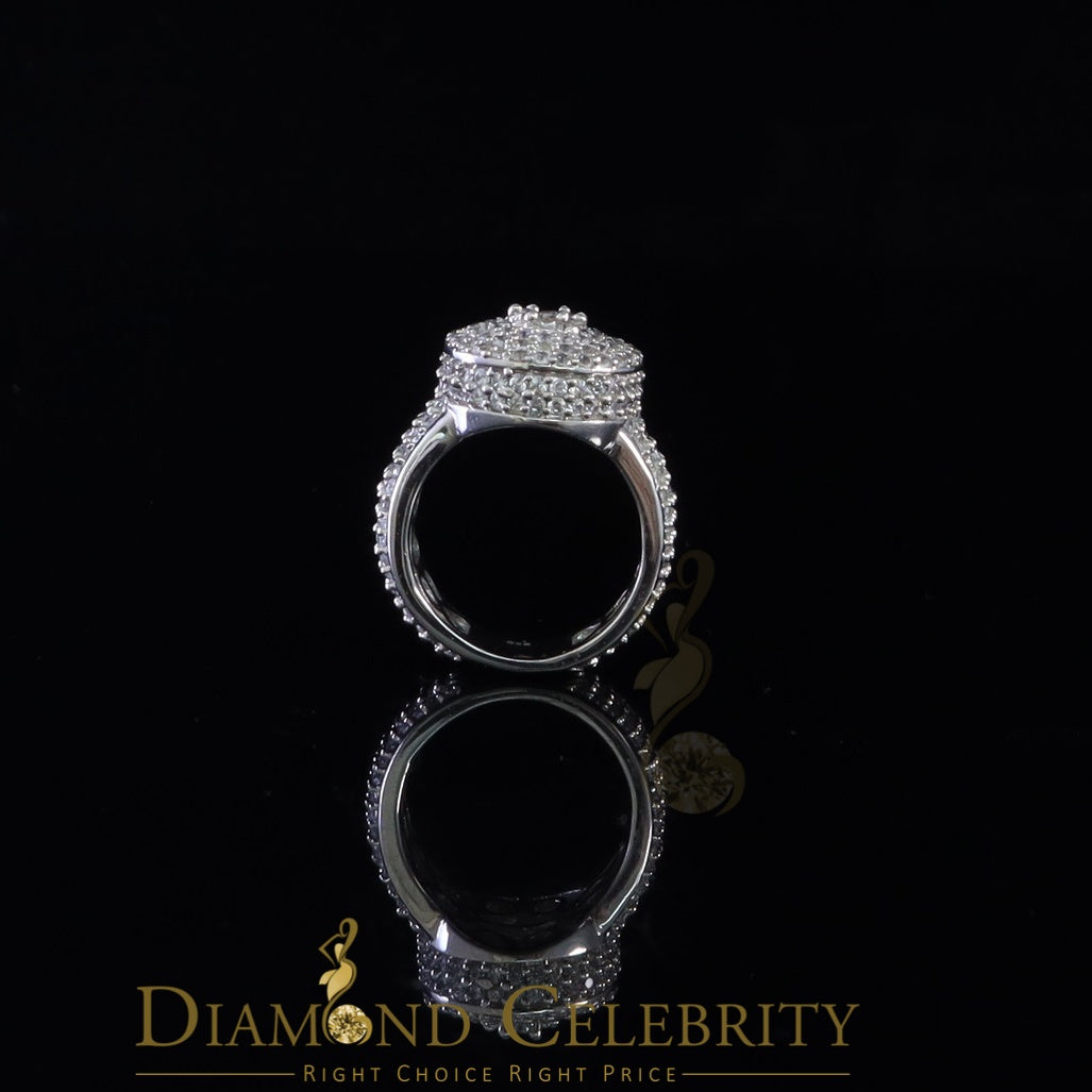 DiamondCelebritees 925 Sterling Silver 9.00ct White Cubic Zirconia Womens Engagement Ring Size 9