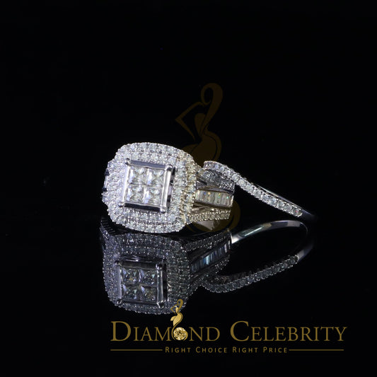 DiamondCelebritees 925 Sterling White Silver Shiny Cubic Zirconia 4.90 ct Bridal Womens Ring Size7