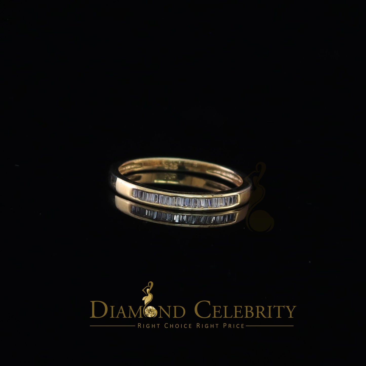 DiamondCelebritees 4.00ct 925 Sterling Yellow Silver Round Cubic Zirconia Women's/Men's Ring Size 9