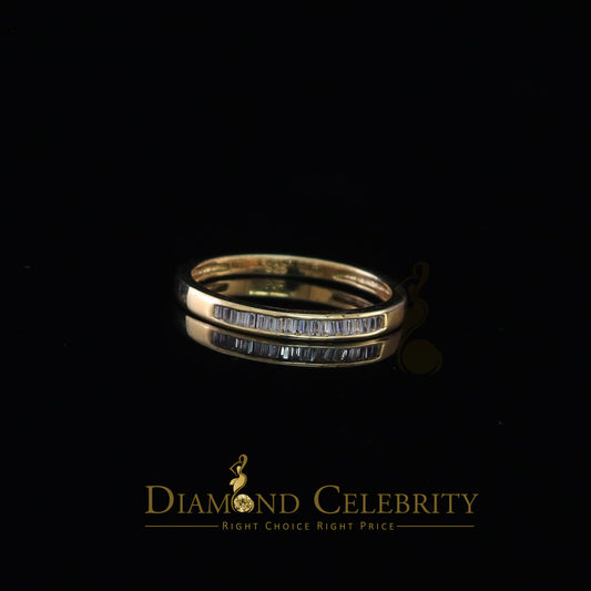 DiamondCelebritees 4.00ct 925 Sterling Yellow Silver Round Cubic Zirconia Women's/Men's Ring Size 9