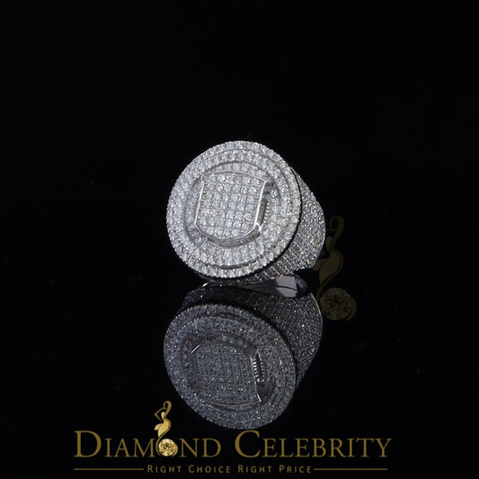 DiamondCelebritees Yellow Sterling Silver11.50ct Cubic Zirconia Men Ring Gift Size from 9.5 to 11.5