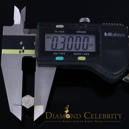 DiamondCelebritees Real Diamond 0.50CT 10K Real Yellow Gold Men's/Women's Stud Round Earring