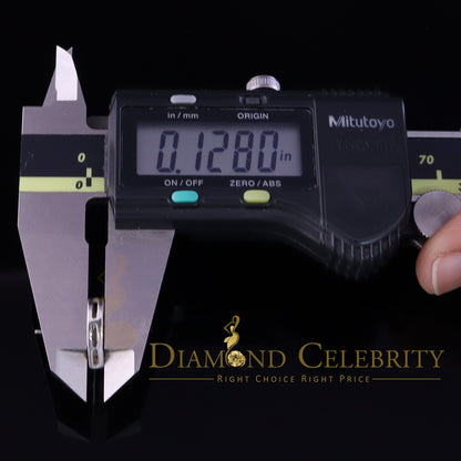 DiamondCelebritees  925 Sterling White Silver 0.71ct Cubic Zirconia Heart Women's Stud Earrings