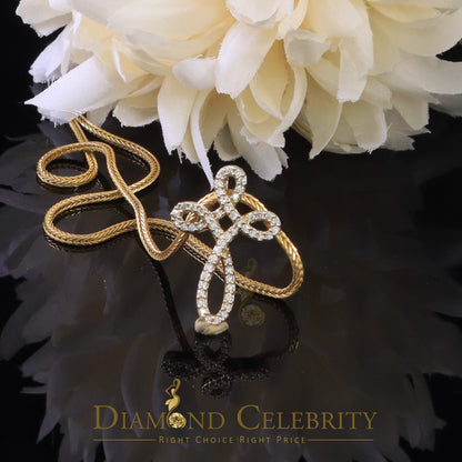 DiamondCelebritees Diamond Celebrity Yellow Sterling Silver Fashion Pendant 3.41ct Cubic Zirconia