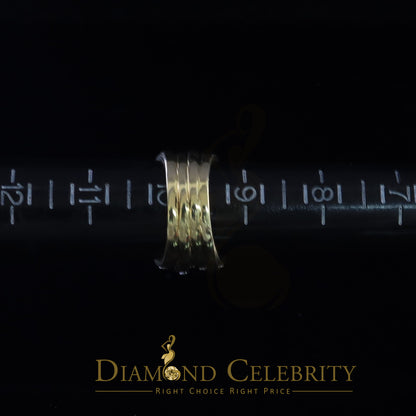 DiamondCelebritees 1.50 ct 925 Sterling Yellow Silver Cubic Zirconia Cocktail Womens Ring Size 9.5