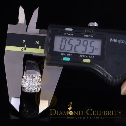 DiamondCelebritees Men's 925 Sterling White Silver Floral 2.30ct Cubic Zirconia Style Ring Size 9
