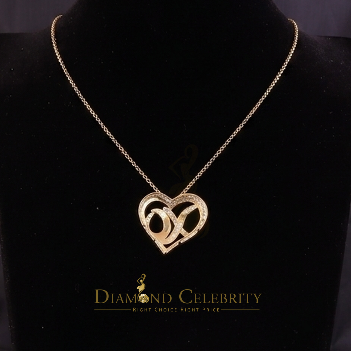 DiamondCelebritees  0.10ct Real Diamond Valentine Special 