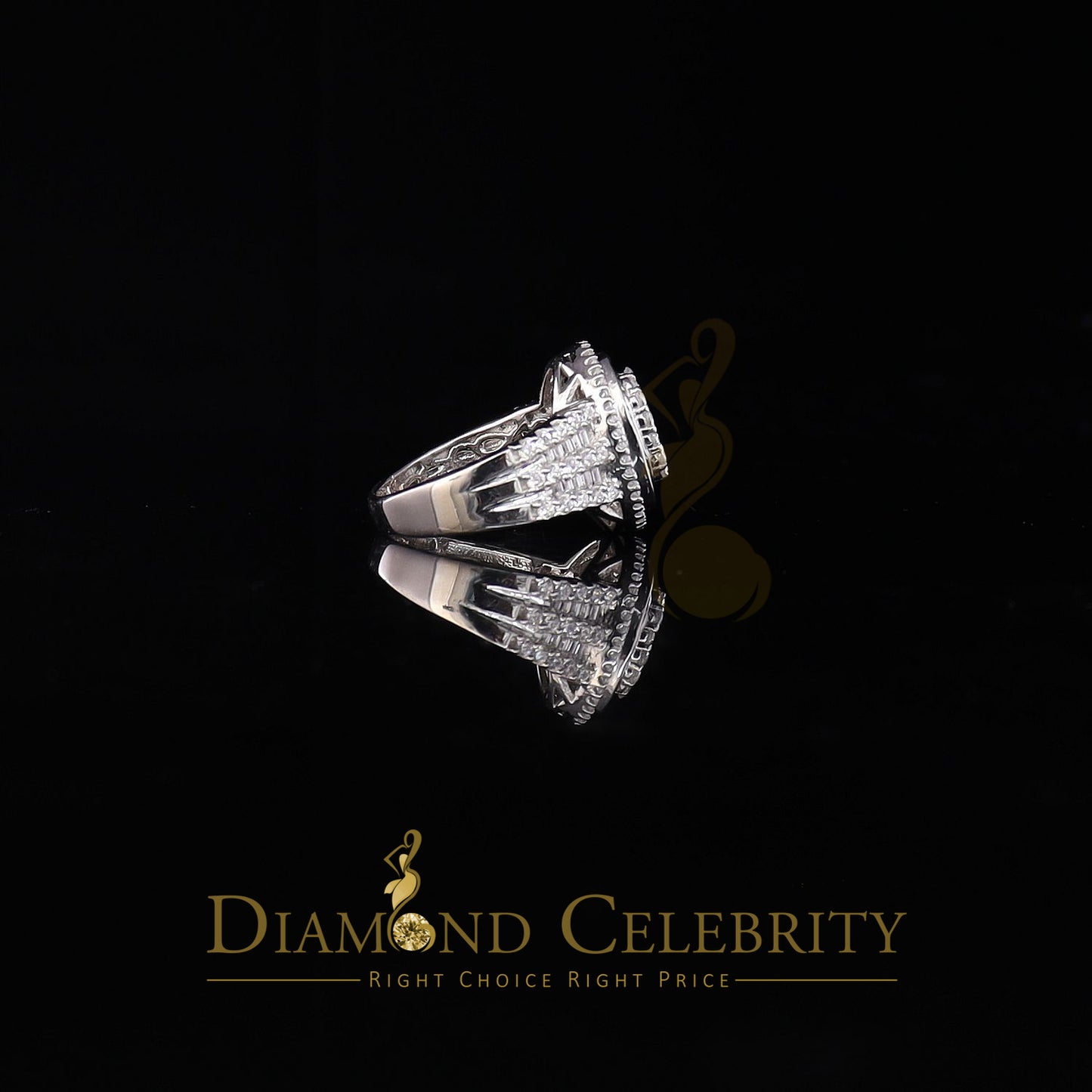 DiamondCelebritees 925 Sterling silver White Cubic Zirconia 5.0ct Oval Womens Engagement Ring SZ 8