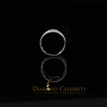 DiamondCelebritees Religious White 925 Sterling Silver Open Lucky Symbol Band Women's Ring SZ 7