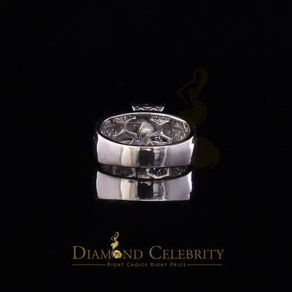 DiamondCelebritees 3.20ct White Cubic Zirconia 925 Silver Cinderella Womens Engagement Ring SZ 8