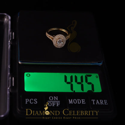 King Of Blings  10K Yellow Gold 2.00CT 'VVS' 'FL' D clr Oval Cut Moissonite Womens Ring S/7