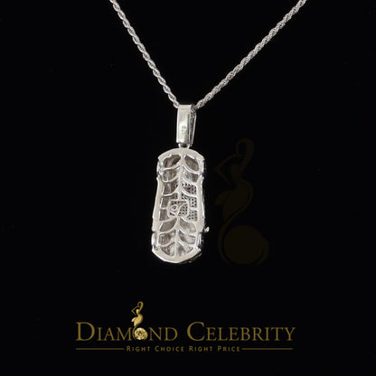 DiamondCelebritees Real 0.33ct Diamond 925 Sterling Silver Sport CAR Charm Necklace Pendant White