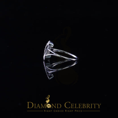 DiamondCelebritees Cubic Zirconia 0.10ct Alphabet L Women's And White Silver Ring Size 7