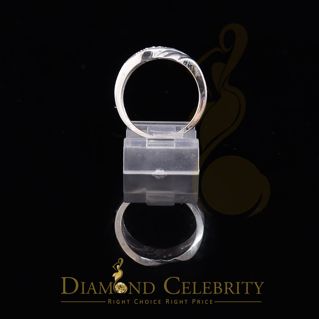 DiamondCelebritees 0.10ct White 925 Sterling Silver Shiny Cubic Zirconia Promise Womens Ring Size 6