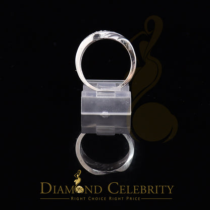 DiamondCelebritees 0.10ct White 925 Sterling Silver Shiny Cubic Zirconia Promise Womens Ring Size 6
