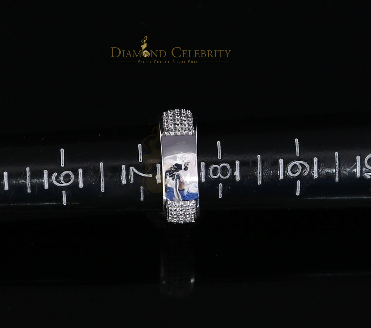 DiamondCelebritees Sterling White Silver Round-Shaped 4.75ct Cubic Zirconia Womens Ring Size 7.5