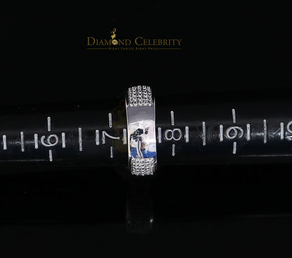 DiamondCelebritees Sterling White Silver Round-Shaped 4.75ct Cubic Zirconia Womens Ring Size 7.5