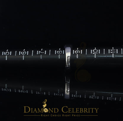 DiamondCelebritees Diamond Celebrity 925 White Sterling Silver 27 Cubic Zirconia Mens Ring Size 8.5