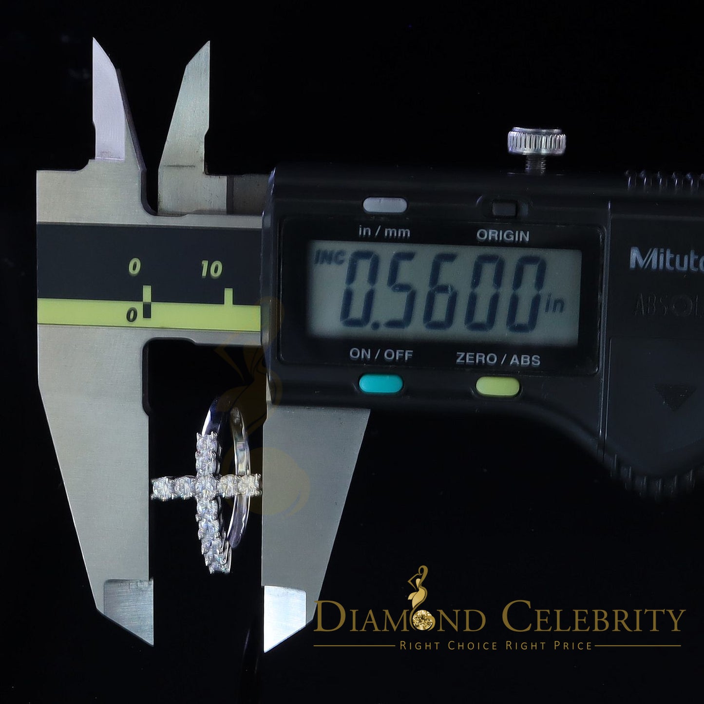 DiamondCelebritees 1.50ct Cubic Zirconia 925 Sterling White Silver Cross Womens Fashion Ring Size 8