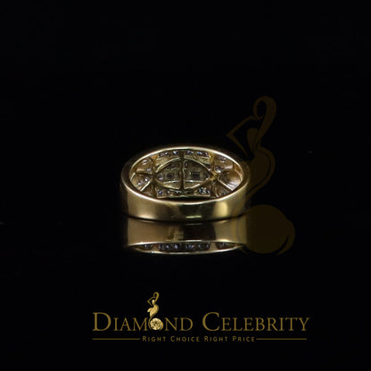 DiamondCelebritees 925 Sterling Silver Yellow 1.75ct Cubic Zirconia Women's/Men's Ring Size 10