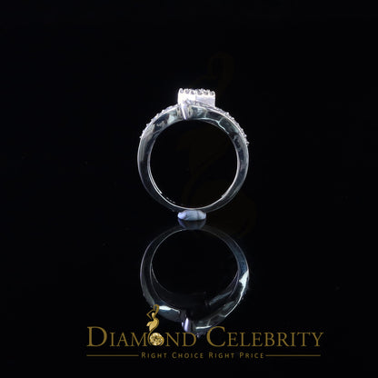 DiamondCelebritees 1.00ct 925 Sterling White Silver 'Z' Round Cubic Zirconia Womens Ring Size 7