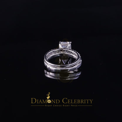 DiamondCelebritees 4.71ct White Cubic Zirconia 925 Sterling Silver Bridal Fashion Womens Ring SZ 7