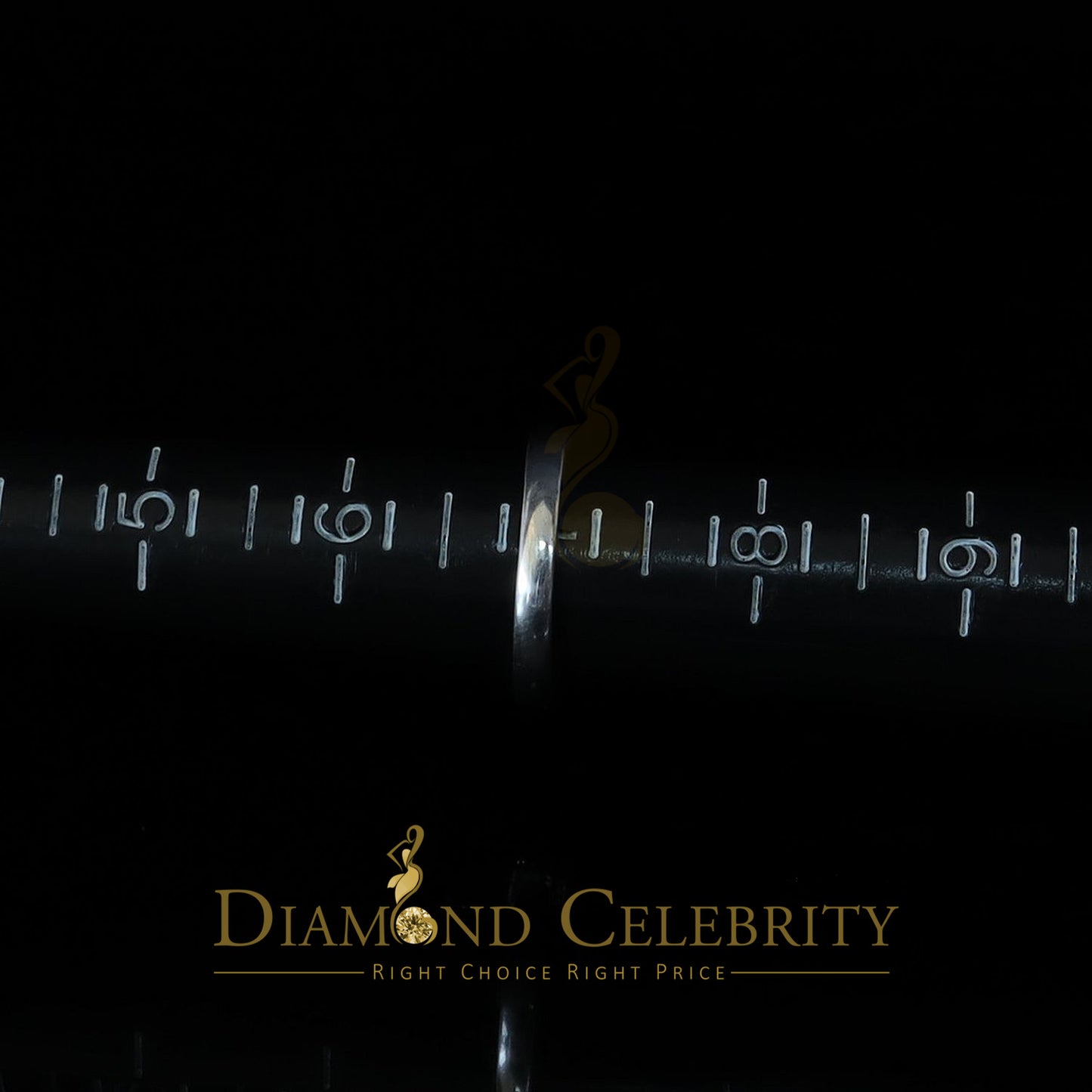 DiamondCelebritees Diamond Celbrity Cubic Zirconia 0.20ct White Silver Set Womens Cross Ring Size 7